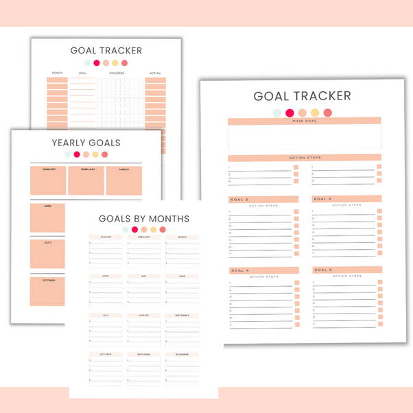 Digital Goal Planner Workbook